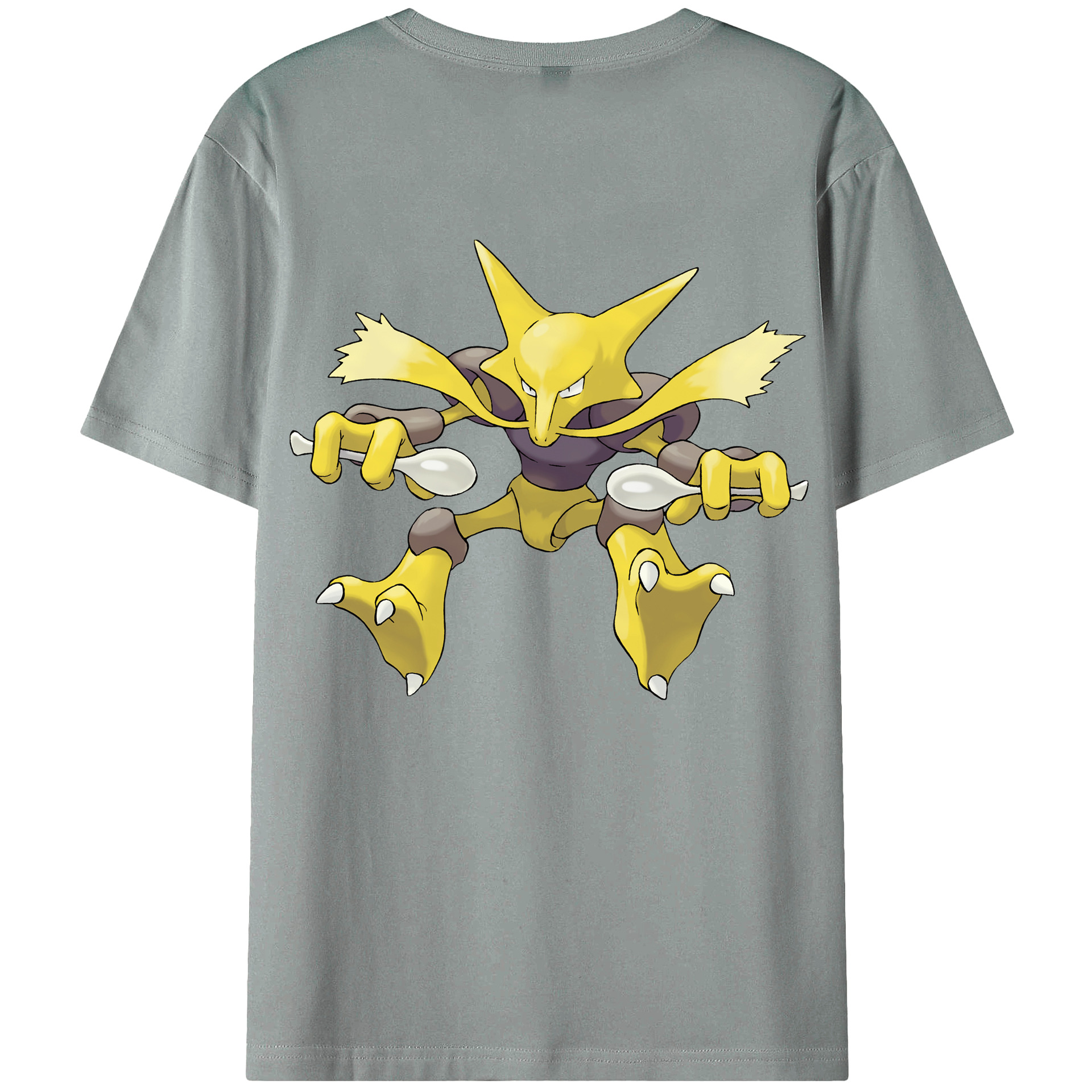 （画像用） ポケットモンスター Pokémon 綿100％ メンズ半袖Tシャツ（バックプリント） 通気性